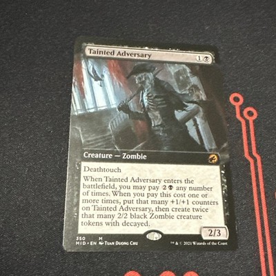 Tainted Adversary - Innistrad: Midnight Hunt NM - Black Mythic Zombie - MTG