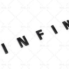 For Infiniti 3D Rear Tailgate Trunk Letter Badge Emblem Nameplate Gloss Black