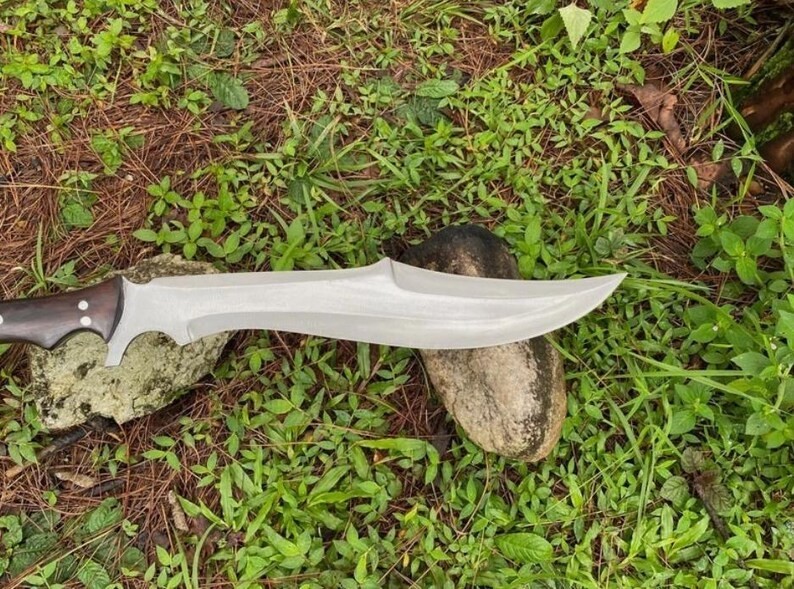 Handmade Carbon Steel Full Tang 17" Blade Viking Machete Hunting Camping Knife