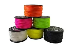 US Ropes 6 Pieces Assorted Atwood Rope MFG Micro Cord 1.18mm X 125ft (Neon)