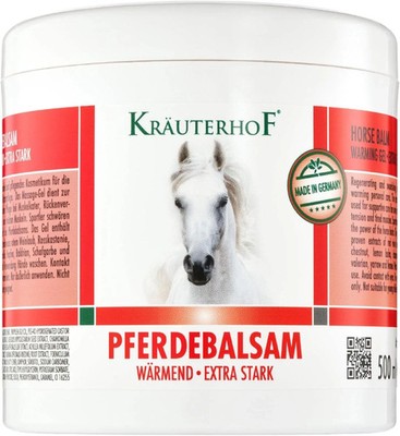 Kräuterhof Pferdebalsam Wärmend & Extra Stark Massagegel Muskeln & Gelenke 500ml