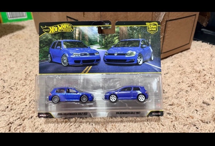 2026 Hot Wheels Premium Car Culture 2 Pack 2004 Volkswagen Golf
