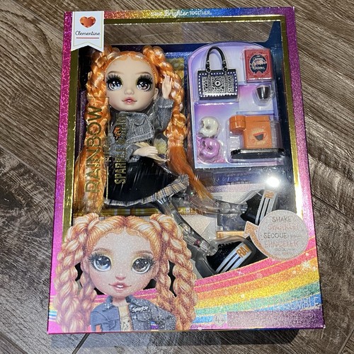 Rainbow High Sparkle and Shine Clementine Orange Fashion Doll w/accessories, NEW