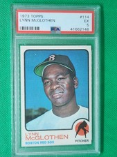 1973 Topps #114 Lynn McGlothen PSA 5 EX Boston Red Sox