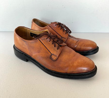 Barrie Ltd Cheaney Church Plain Toe Derby Cognac Brown Shoes 44D 10.5 England