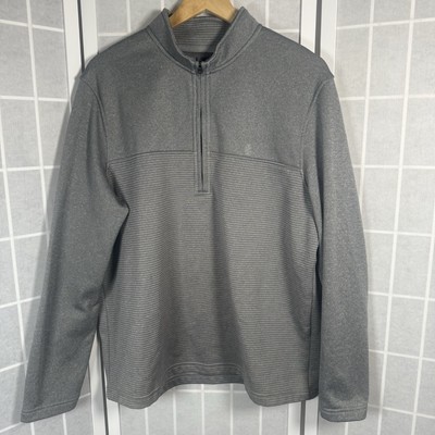 Izod Golf Pullover Mens Large Gray Hydra Shield Water Resistant Active Outdoor