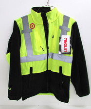 New. Tingley J73022 Phase 2 Hi-Vis Fleece Liner/Jacket, Lime/Black SIZE SMALL