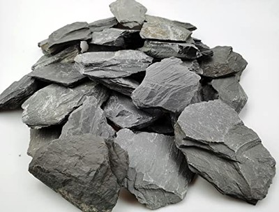 Voulosimi Natural Slate Rocks PH Neutral Stone Perfect Rocks 5-7 inch 3.5 LB