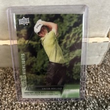 2024 Upper Deck Debuts Clear Cut Viktor Hovland #65 Rookie RC Oklahoma State PGA