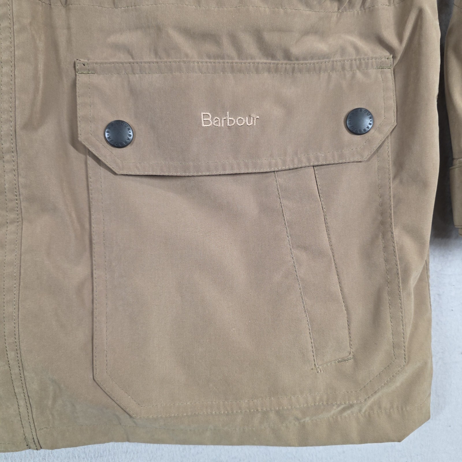 Barbour Fulbourn Summer Jacket Mens XL Lightweight Plaid Lined Hooded Parka Rare image 6