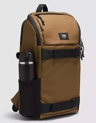 Vans Obstacle Skatepack Backpack Brown Sepia Black Travel School Bag 23L