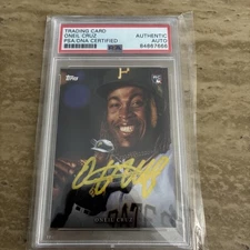 ONEIL CRUZ 2022 TOPPS X PAUL JENNIS ROOKIE AUTHENTIC RC AUTO PSA