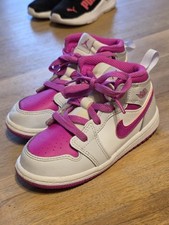 Nike Air Jordan Girls Low Top Pink White Lace Up Sneakers Round Toe