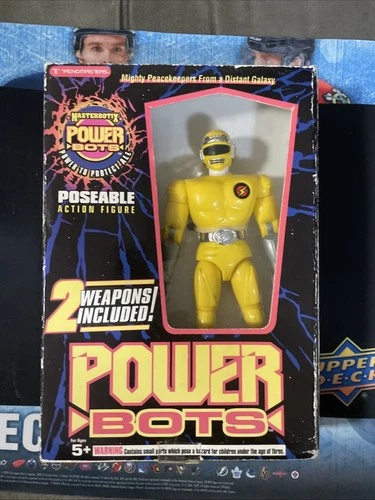 Masterbotix Power Bots Yellow Figure Vintage 1994 ,Trendmasters