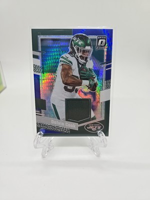 DALVIN COOK 2023 OPTIC THREADS NEW YORK JETS JERSEY PATCH PRIZM RELIC 