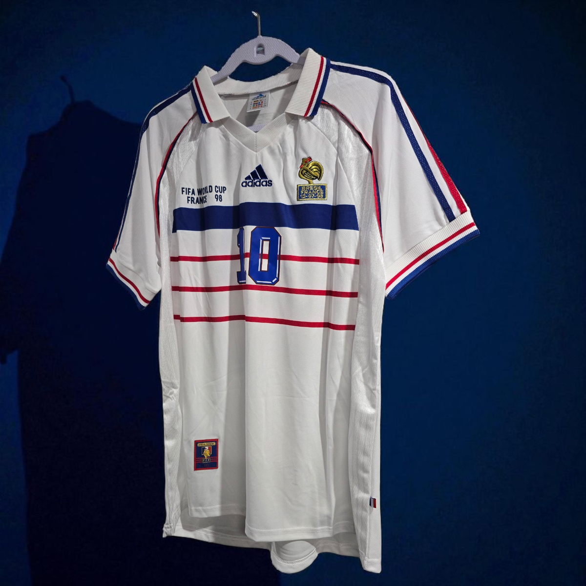 FRANCE Away World Cup 98'' - Football Soccer - ZIDANE 10