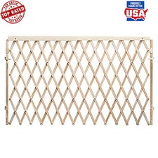Children Pets Room Divider Gate 24-60" Wide Easy Install Safe Wood Design New