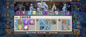 TH16 Near Max. Hero (76/92/65/60/41)Good Skns/Both device IOS/ANDROID. Cheap