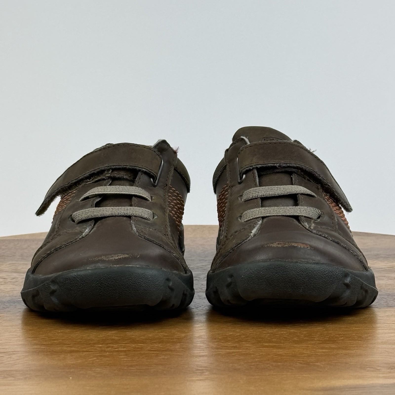 Scarpe da trail sportive casual in pelle marrone Keen Austin bambino ragazzo taglia 11 C