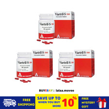 3 X Viartril-S Glucosamine 500Mg , Knee  Joint Pain Supplement 90 Capsules