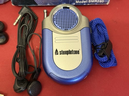 2x Steepletone FM Auto Scan Radio mit Lautsprecher Kopfhörer & LED Taschenlampe SMR280 - Bild 3 von 9