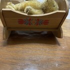 Vintage Mini Mohair Steiff Baby Bear In Cradle Blond — photo 8