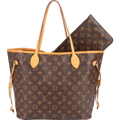 Louis Vuitton Monogram Canvas Neverfull MM Shoulder Bag Tasche