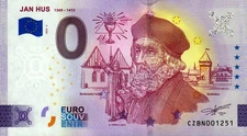 Zero Euro Note - 0 Euro Note - Czech Republic - Jan Hus 1369-1415 2025-2