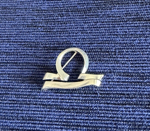 Rare Sterling Silver Tiffany & Co. Paloma Picasso Zodiac Sign Libra Pin