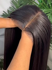 Human Hair 4x4 Glueless Wig 13x4 13x6Transparent Bone Straight Lace Frontal Wigs