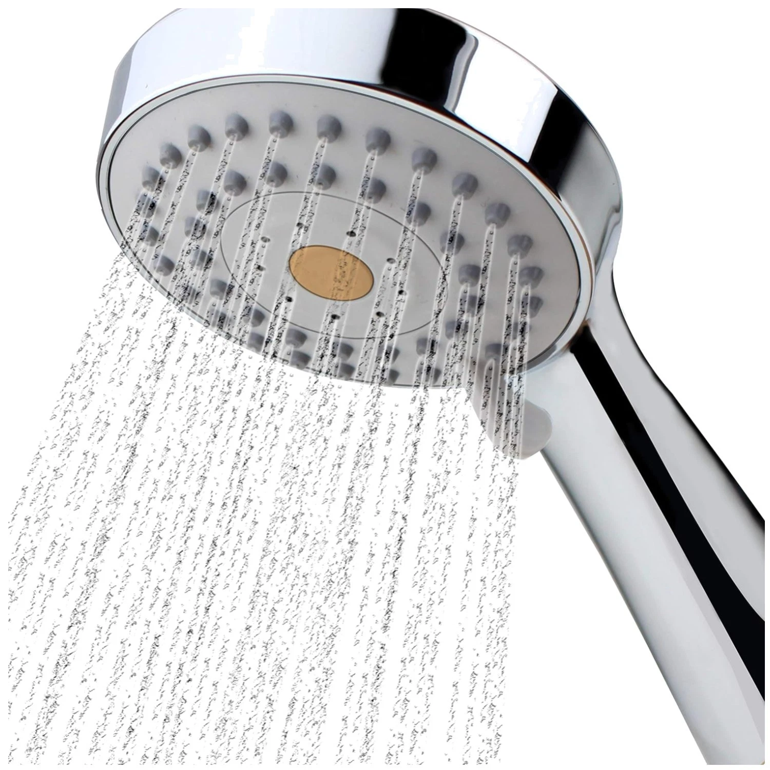 High Pressure Shower Head with Stainless Steel Hose - Chrome