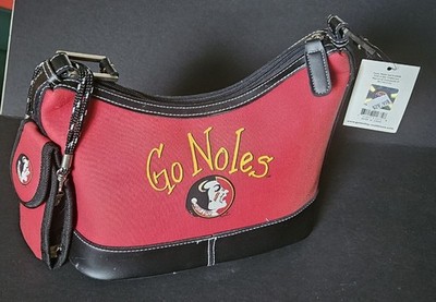 Florida State Seminoles Screen Print Logo  ''Go Noles'' W/Rhinestones Canvas Pruse