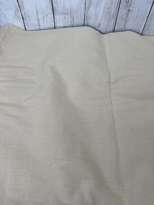 Muslin Cotton Fabric 10 yards 36'' Wide Vintage Heavyweight Unbranded Beige Ivory