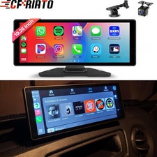 10.26" Portable Car Wireless Apple CarPlay Android Auto FM Touch Screen Radio