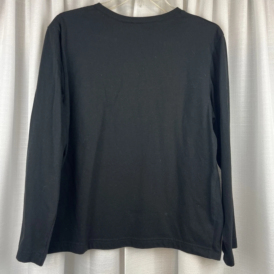 Camisa negra de manga larga con temática de Halloween de colección BOO CON fantasma grande Foto 4 de 4