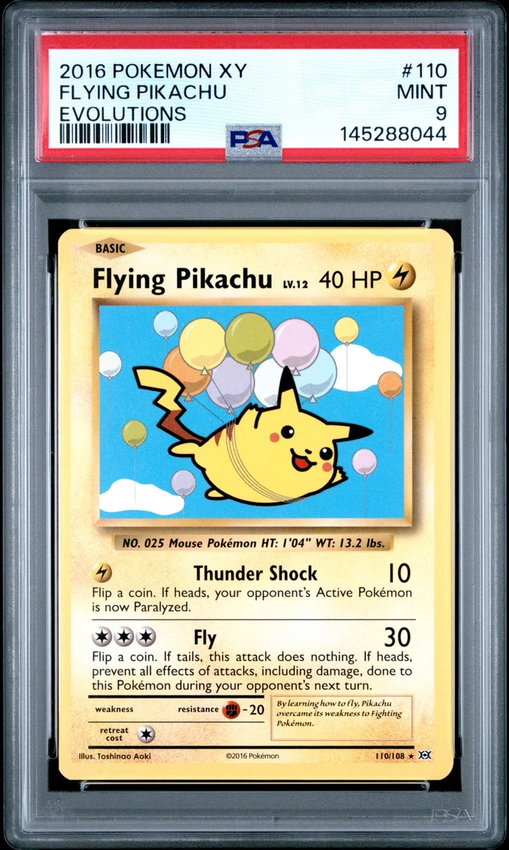 2016 そらをとぶピカチュウ エボリューションズ 110 英語版 Pikachu Pokémon TCG Evolutions Secret Rare Individual Collectible