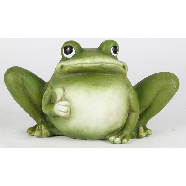 Gartenfigur Dekofigur Gartendeko Dicker Frosch Aus Magnesia Ca. 36X21X18 Cm-image