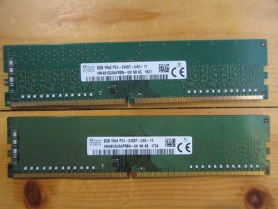 SK hynix 8GB DDR4 PC4-2400 メモリ×2 Lot of 2 x 8GB SK Hynix PC4-2400T DDR4 Desktop Memory RAM