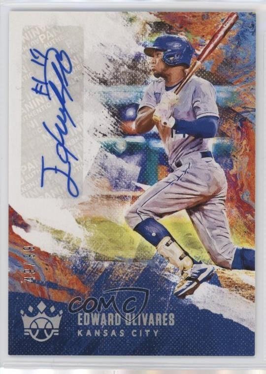2021 Panini Diamond Kings Holo Silver 49/99 Edward Olivares Rookie Auto RC 0c2
