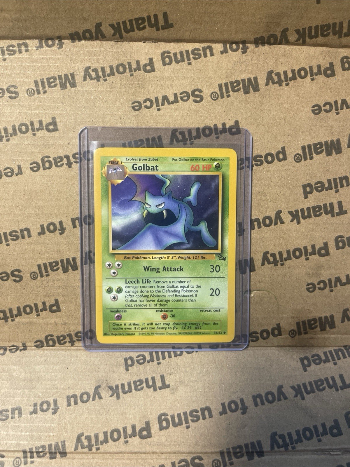 GOLBAT - Fossil Set - 34/62 - Uncommon - Pokemon Card -  NM 🔥