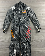 Descente Ski Suit Slalom Downhill suit Size XL Black/Gray/White Geometric padded