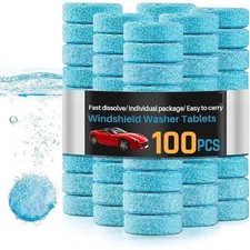 100 Car Winter Windshield Washer Wiper Fluid Concentrated Tablets Glass Cleaner