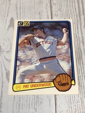Donruss 1983 Pat Underwood #29 Detroit Tigers Baseball Card