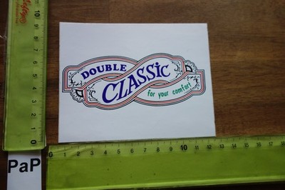 Alter Aufkleber Verkehrssicherheit Mc Donalds Beef (?) DOUBLE CLASSIC