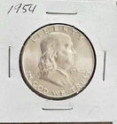1954 High MS Condition %90 Franklin Half Dollar ***FULL SHARP BELL LINES***