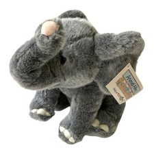 Vintage 2000 Toys 'R' Us Elephant Animal Alley Gray Plush Stuffed Geoffrey Toys