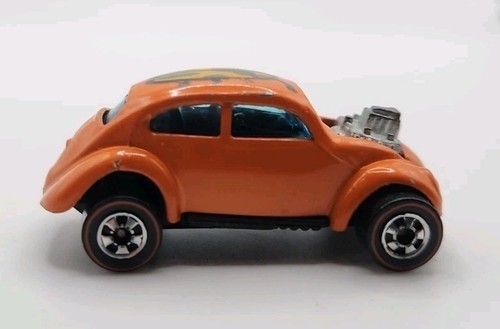 Hot Wheels Redline Flying Colors VOLKSWAGEN VW Orange 1974 Loose Hk Base