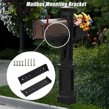 2Pcs Mailbox Support Brackets Letterboxes Installation Mailbox Fixing Stand