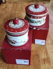 2 TEILE!! Villeroy&Boch Winter Bakery Delight Gebäckdose, mittel & klein mit OVP