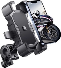 Delobon Bike Phone Holder Handlebar,Motorcycle Phone Mount,ATV Cell Phone Clamp,